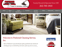 Tablet Screenshot of preferredcleaningservice.com